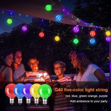 LED户外灯 - HCP099 G40塑料彩泡LED灯串